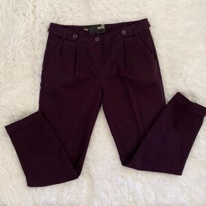 Moschino vintage Y2K merlot purple pleated slacks